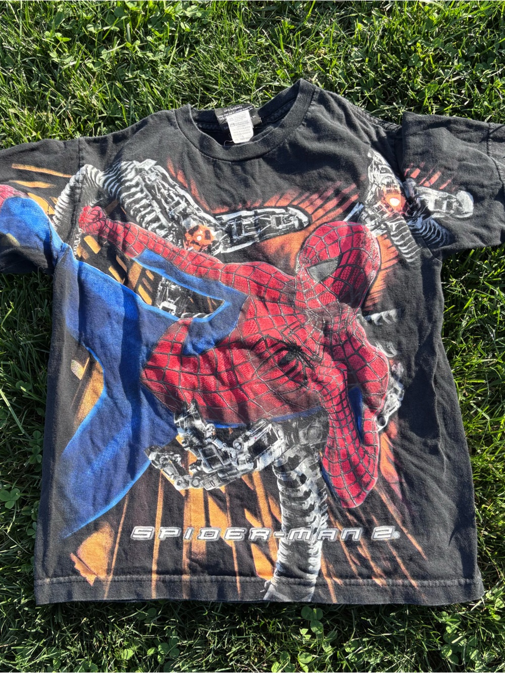 2004 Marvel Spider-Man Kids Graphic Tee - Black/Red/Blue
